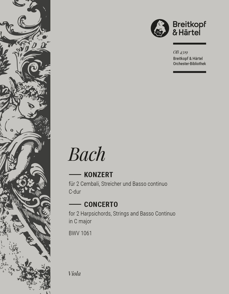 Harpsichord Concerto in C major BWV 1061 [viola part]