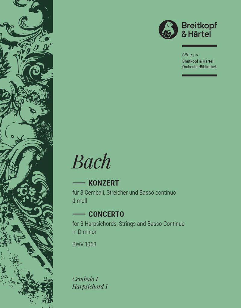Harpsichord Concerto in D minor BWV 1063 [solo cemb 1 part]