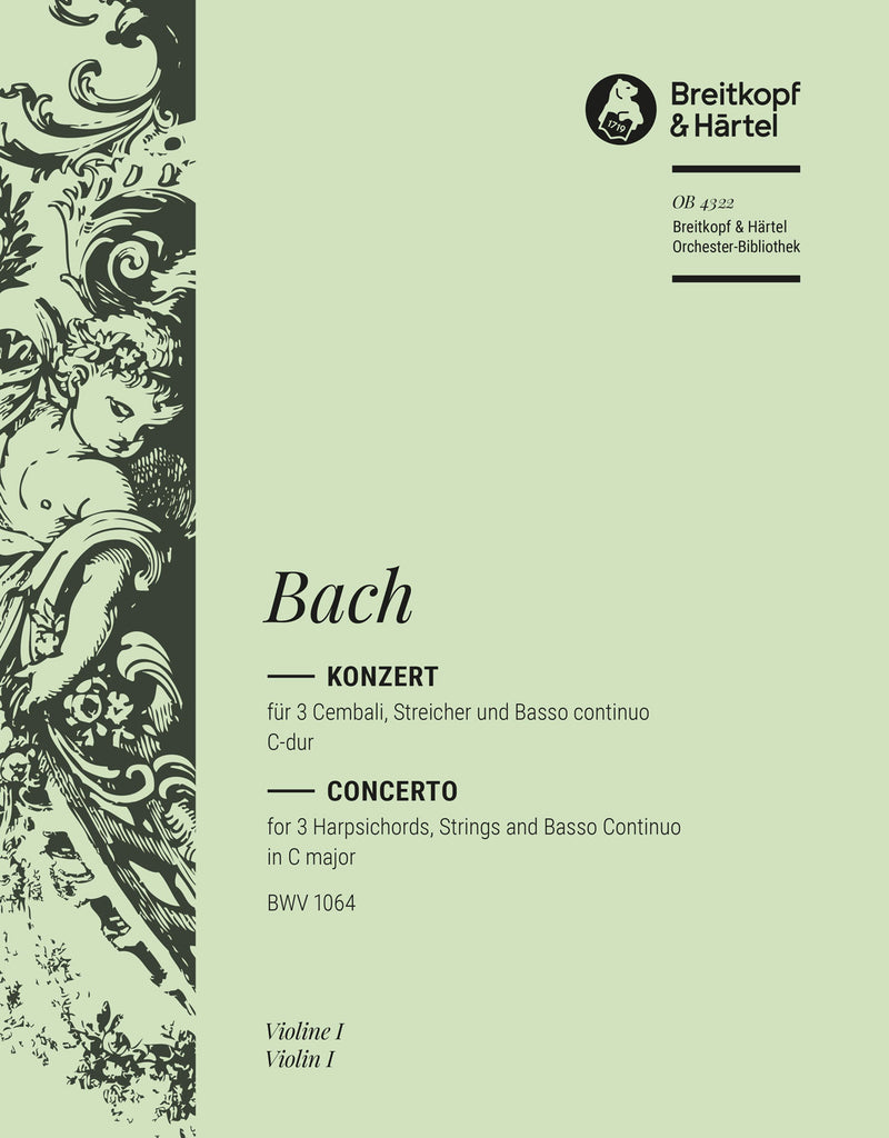 Harpsichord Concerto in C major BWV 1064 [violin 1 part]