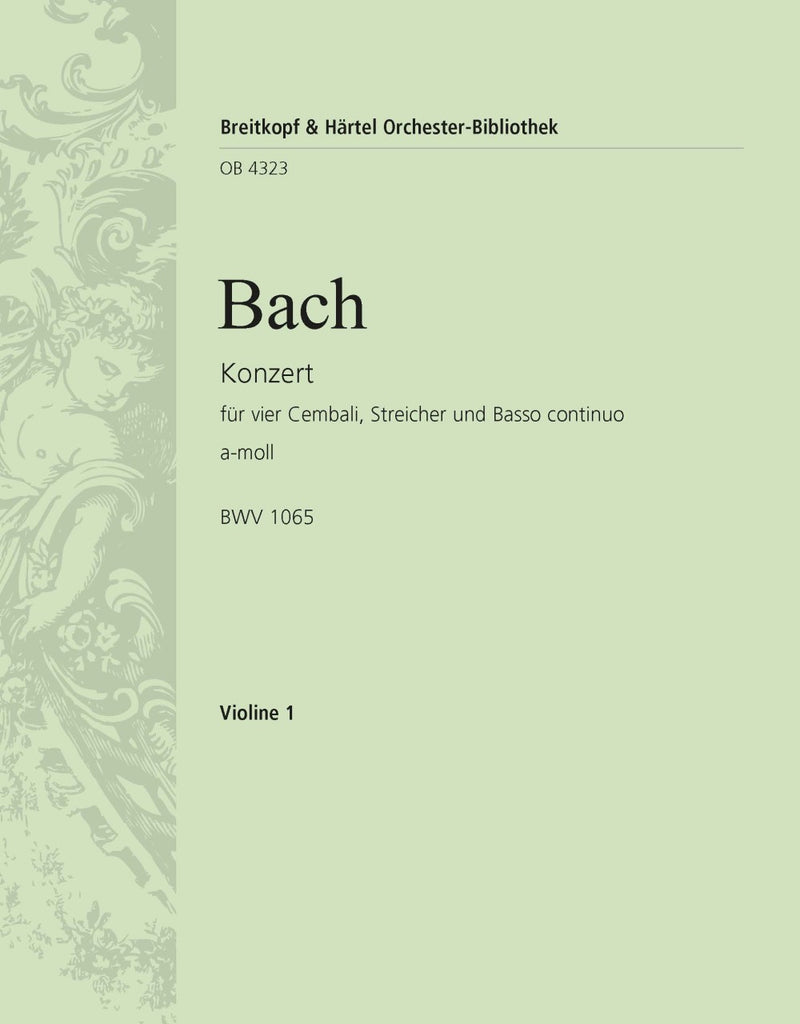 Harpsichord Concerto in A minor BWV 1065 [violin 1 part]