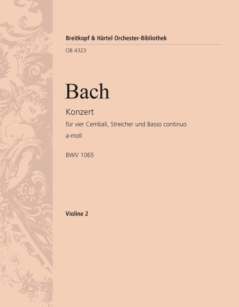 Harpsichord Concerto in A minor BWV 1065 [violin 2 part]