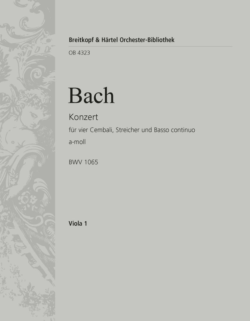 Harpsichord Concerto in A minor BWV 1065 [viola part]
