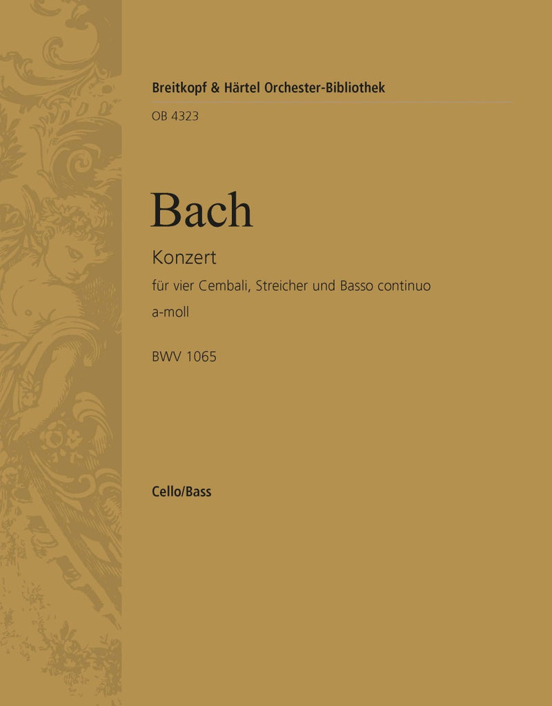 Harpsichord Concerto in A minor BWV 1065 [basso (cello/double bass) part]