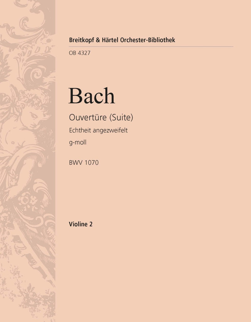 Overture (Suite) in G minor BWV 1070 [violin 2 part]