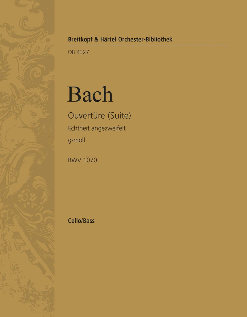 Overture (Suite) in G minor BWV 1070 [basso (cello/double bass) part]