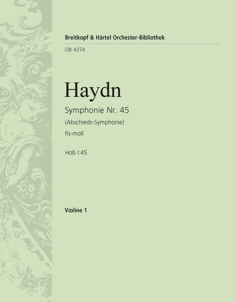 Symphony No. 45 in F minor Hob I:45 [violin 1 part]