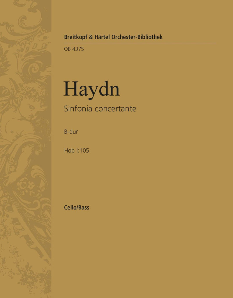 Sinfonia Concertante in Bb major Hob I:105 [basso (cello/double bass) part]