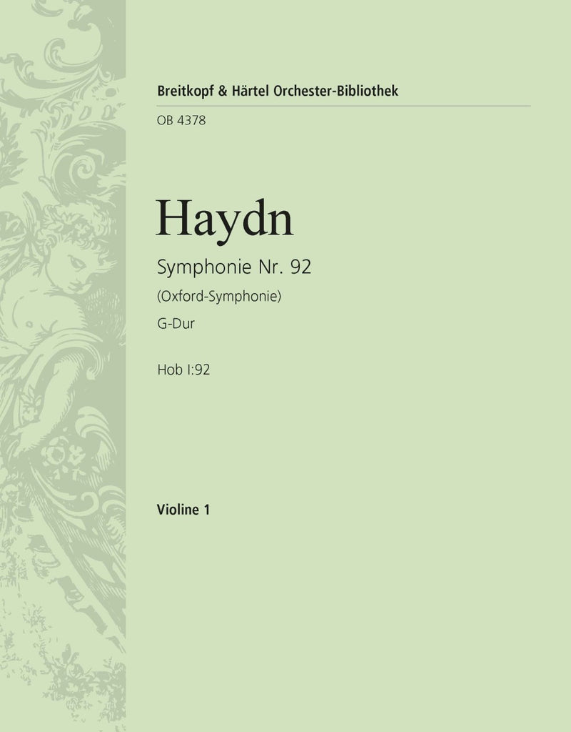 Symphony No. 92 in G major Hob I:92 [violin 1 part]