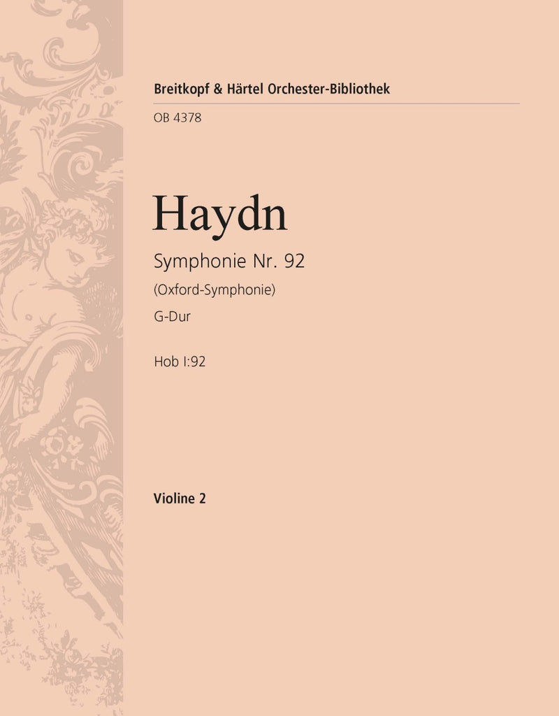 Symphony No. 92 in G major Hob I:92 [violin 2 part]