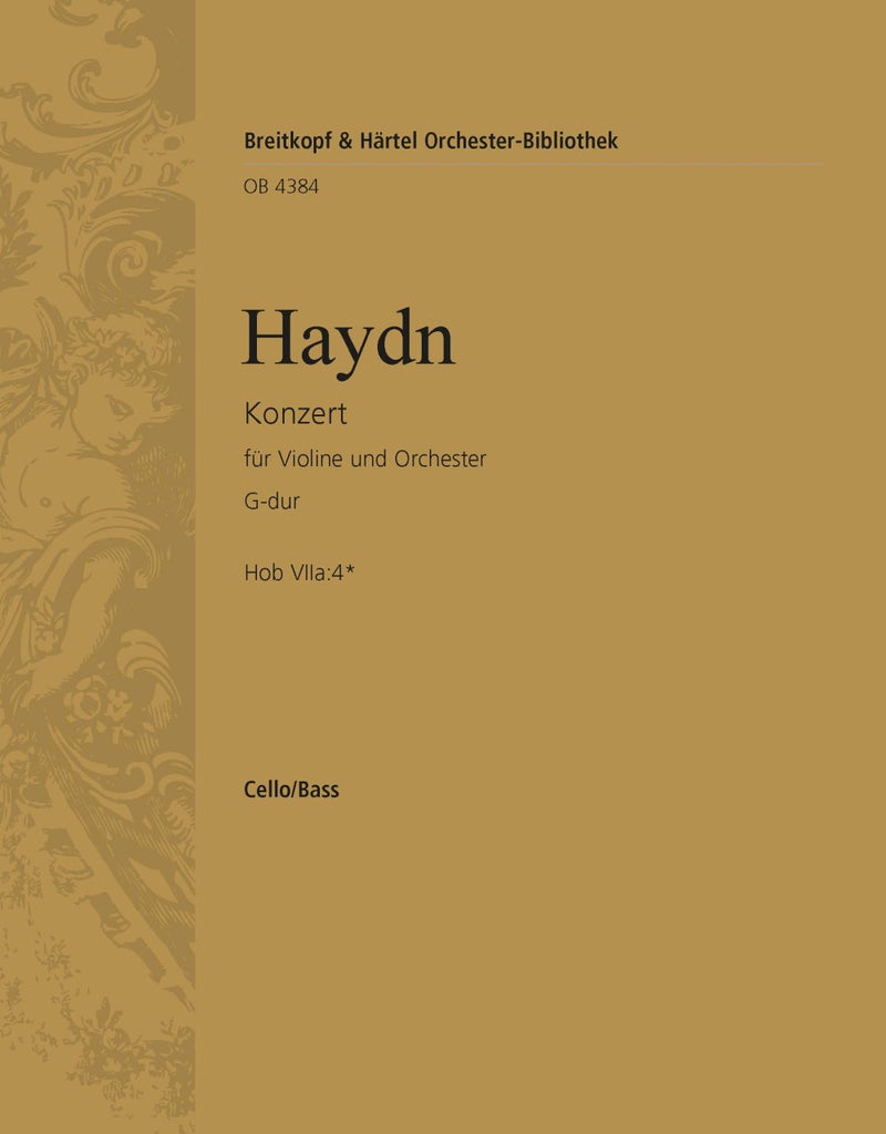 Violin Concerto in G major Hob VIIa:4* [basso (cello/double bass) part]