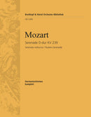 Serenade in D major K. 239 [wind parts]