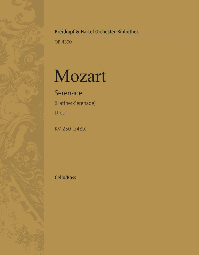 Serenade in D major K. 250 (248b) [basso (cello/double bass) part]