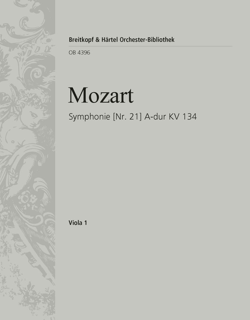 Symphony [No. 21] in A major K. 134 [viola part]