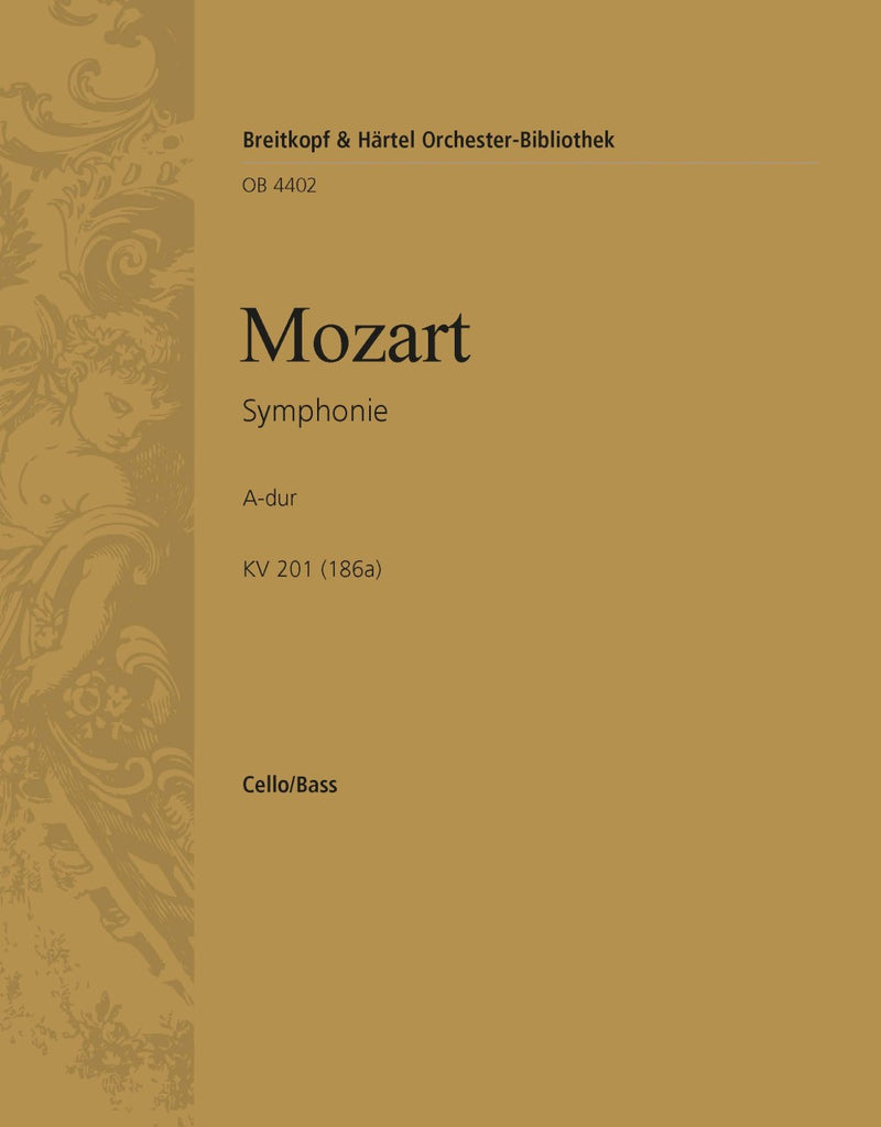 Symphony [No. 29] in A major K. 201 (186a) [basso (cello/double bass) part]