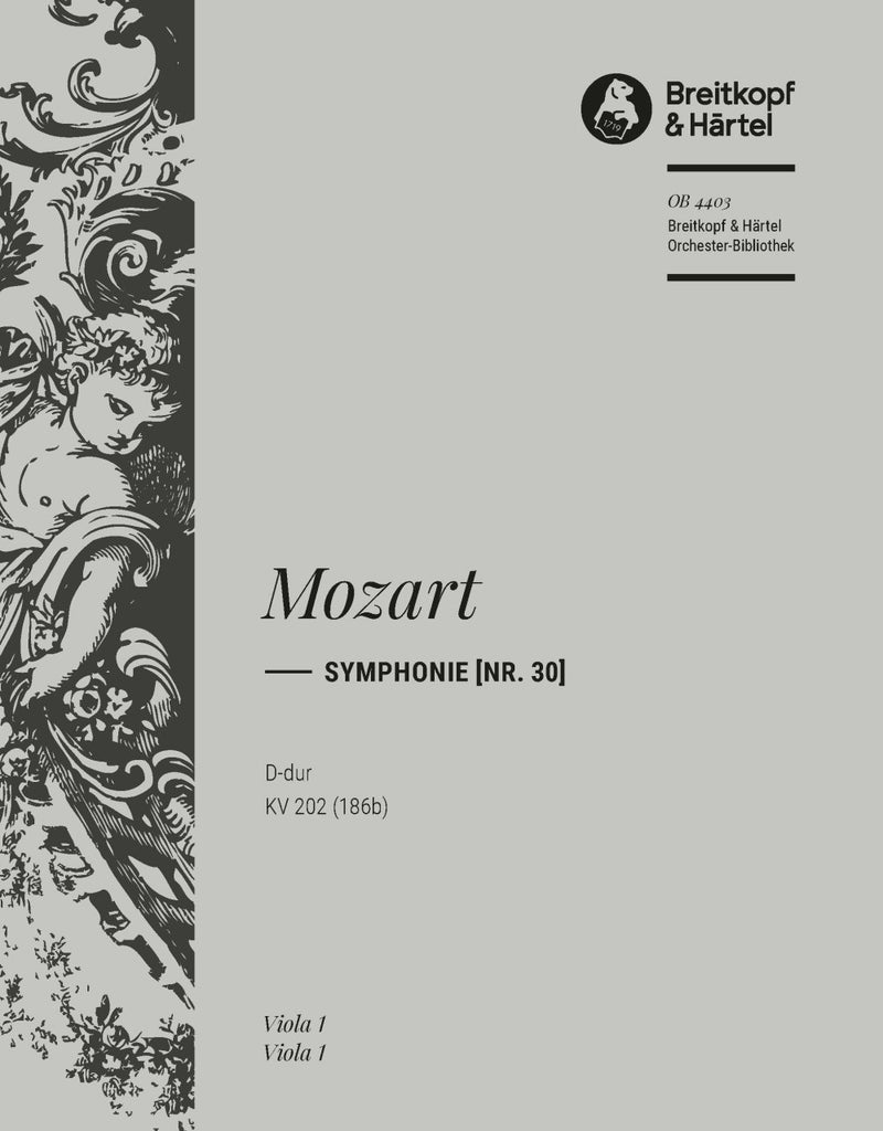 Symphony [No. 30] in D major K. 202 (186b) [viola part]