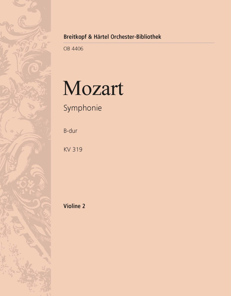 Symphony [No. 33] in Bb major K. 319 [violin 2 part]