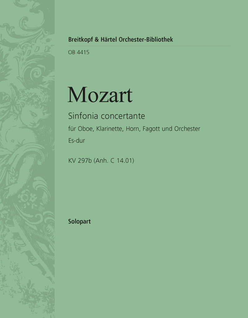 Sinfonia concertante in Eb major K. 297b (App. C 14.01) [solo clar part]