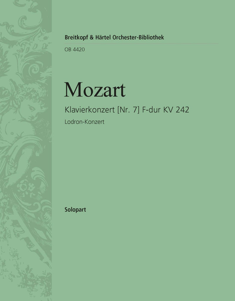 Piano Concerto [No. 7] in F major K. 242 [solo pno 2 part]