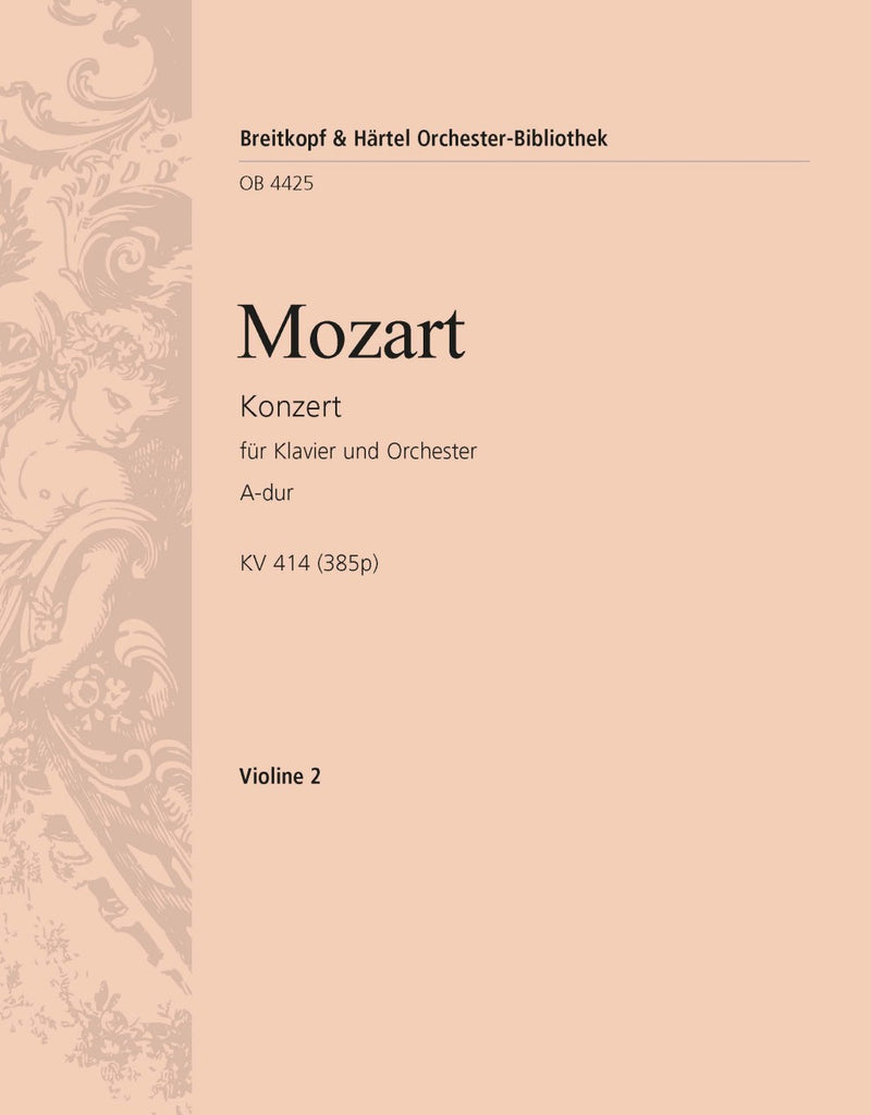 Piano Concerto [No. 12] in A major K. 414 (385p) [violin 2 part]