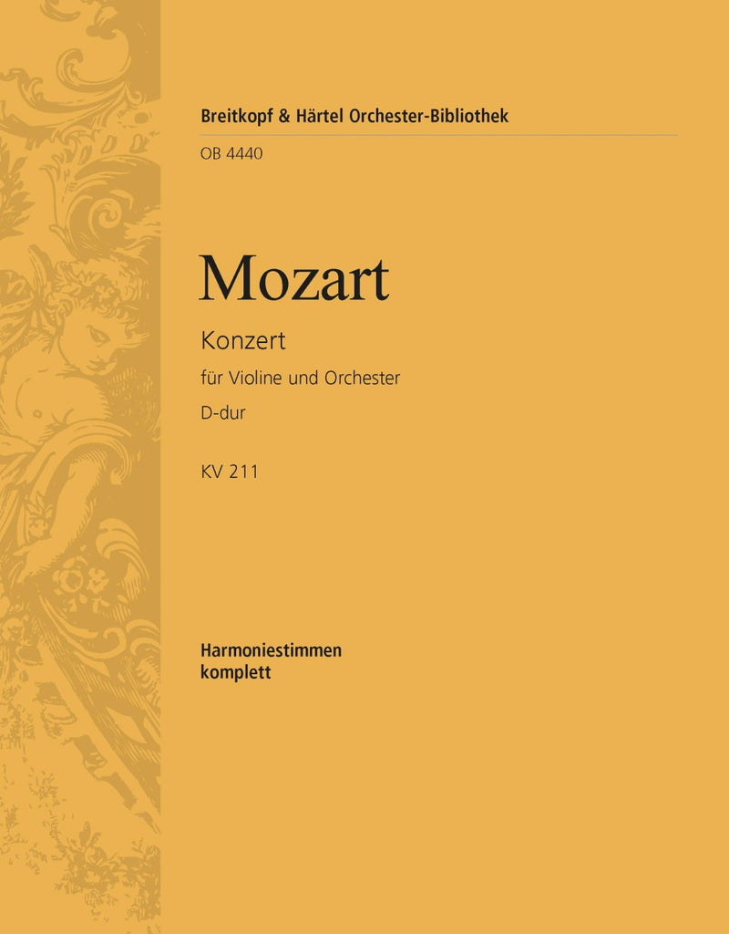 Violin Concerto [No. 2] in D major K. 211 [wind parts]