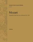 Vesperae solennes de confessore K. 339 [basso (cello/double bass) part]