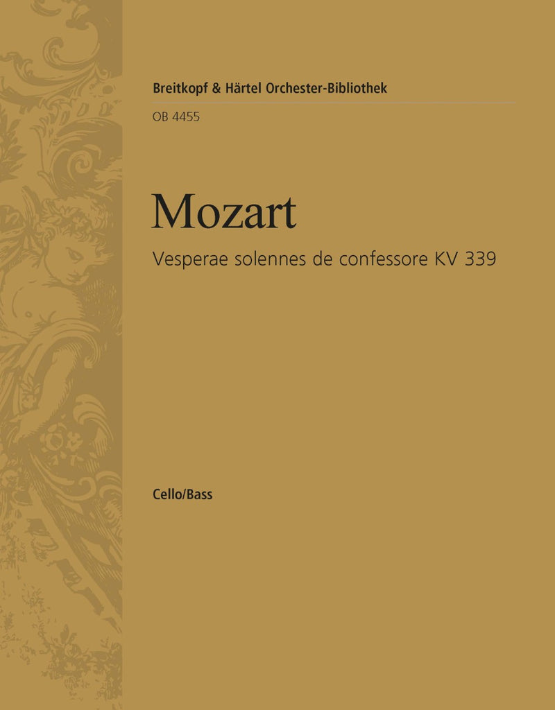 Vesperae solennes de confessore K. 339 [basso (cello/double bass) part]
