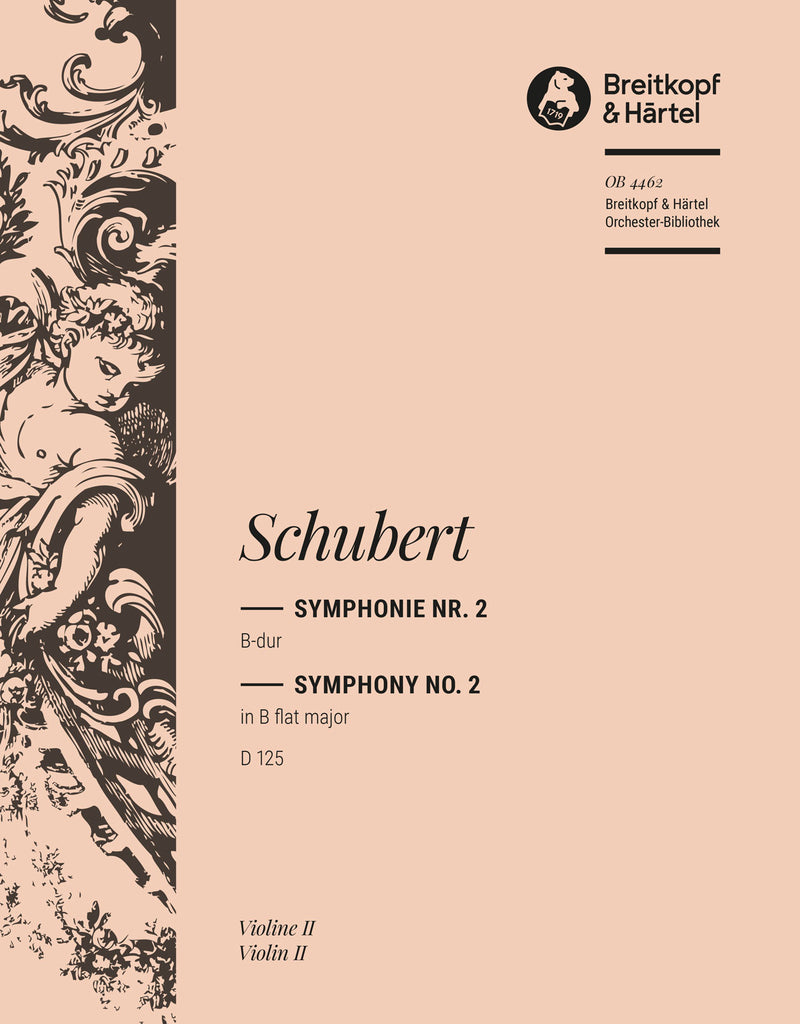 Symphony No. 2 in Bb major D 125 [violin 2 part]