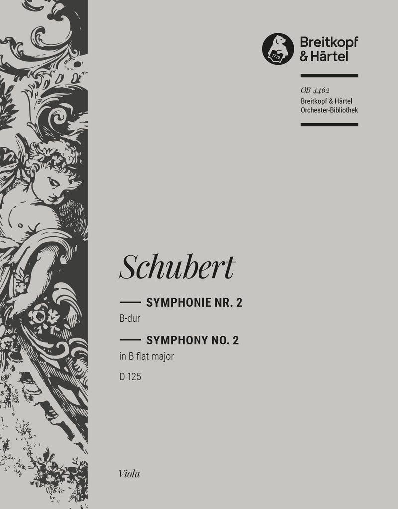 Symphony No. 2 in Bb major D 125 [viola part]