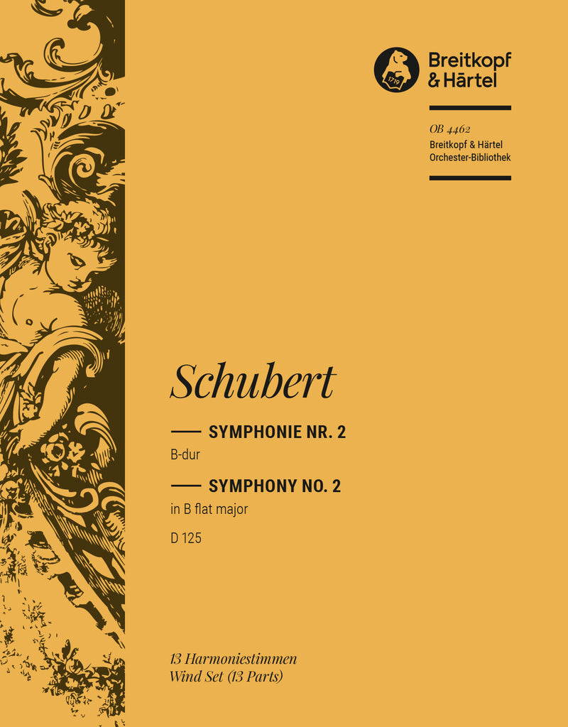 Symphony No. 2 in Bb major D 125 [wind parts]