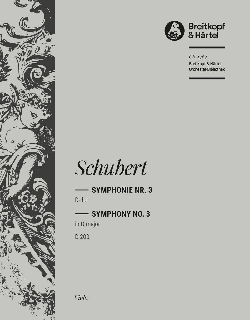 Symphony No. 3 in D major D 200 [viola part]