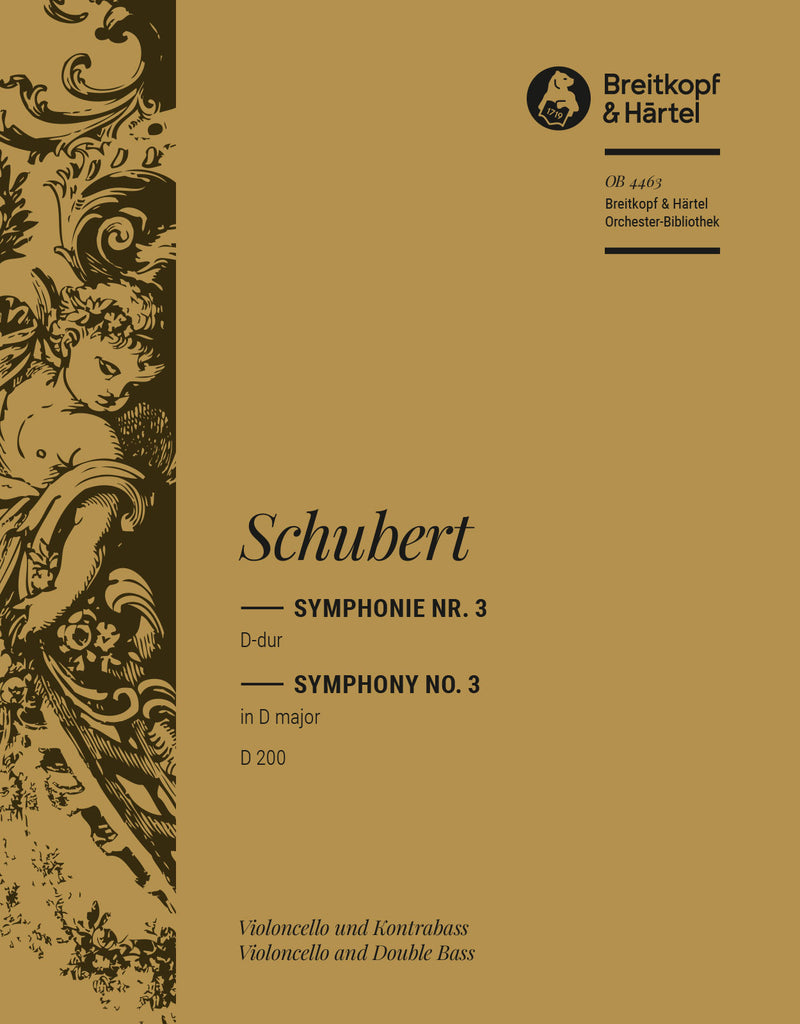 Symphony No. 3 in D major D 200 [basso (cello/double bass) part]