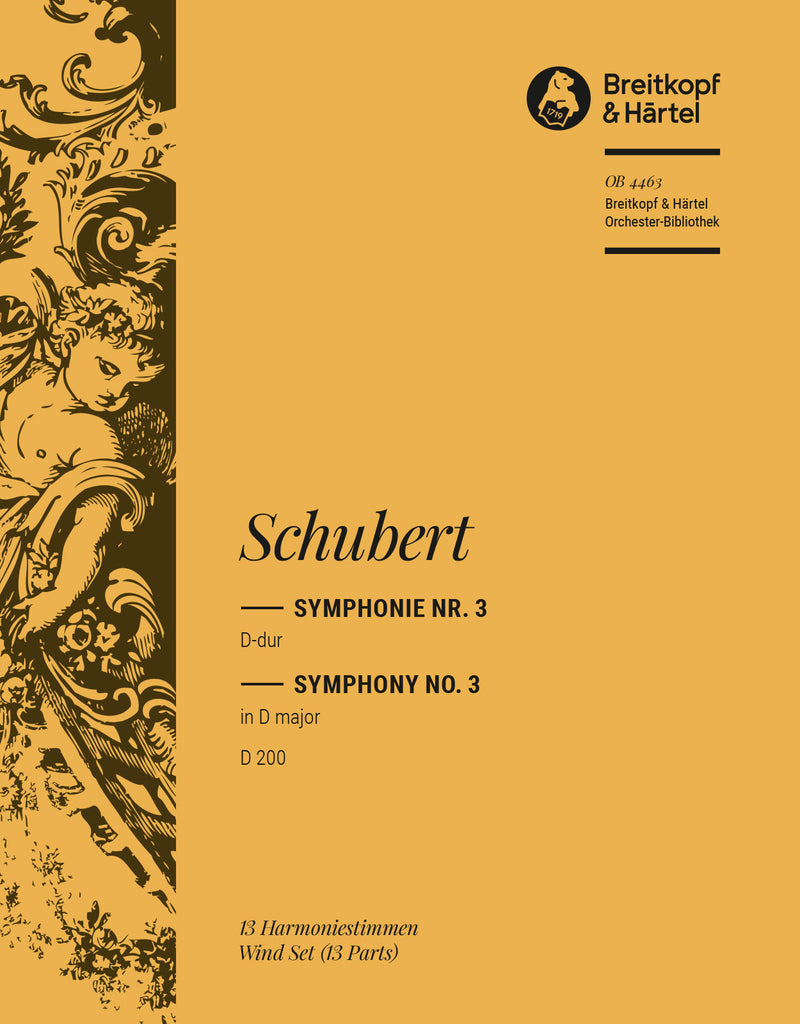 Symphony No. 3 in D major D 200 [wind parts]