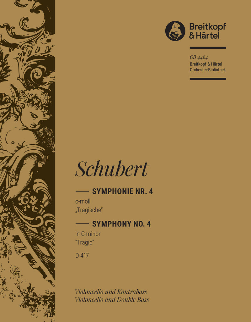 Symphony No. 4 in C minor D 417 [basso (cello/double bass) part]