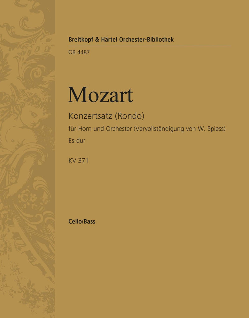 Concert Rondo in Eb major K. 371 [basso (cello/double bass) part]