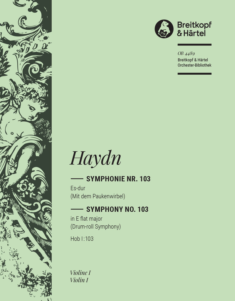 Symphony No. 103 in Eb major Hob I:103 [violin 1 part]