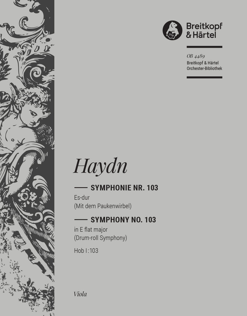 Symphony No. 103 in Eb major Hob I:103 [viola part]