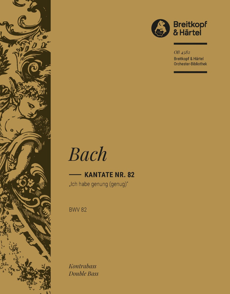 Kantate BWV 82 "Ich habe genung (genug)" [double bass part]