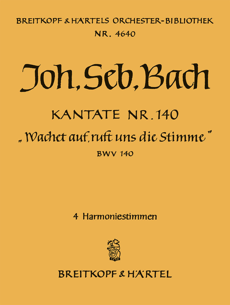 Kantate BWV 140 "Wachet auf, ruft uns die Stimme" [wind parts]