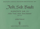 Kantate BWV 151 "Süsser Trost, mein Jesus kömmt" [organ part]