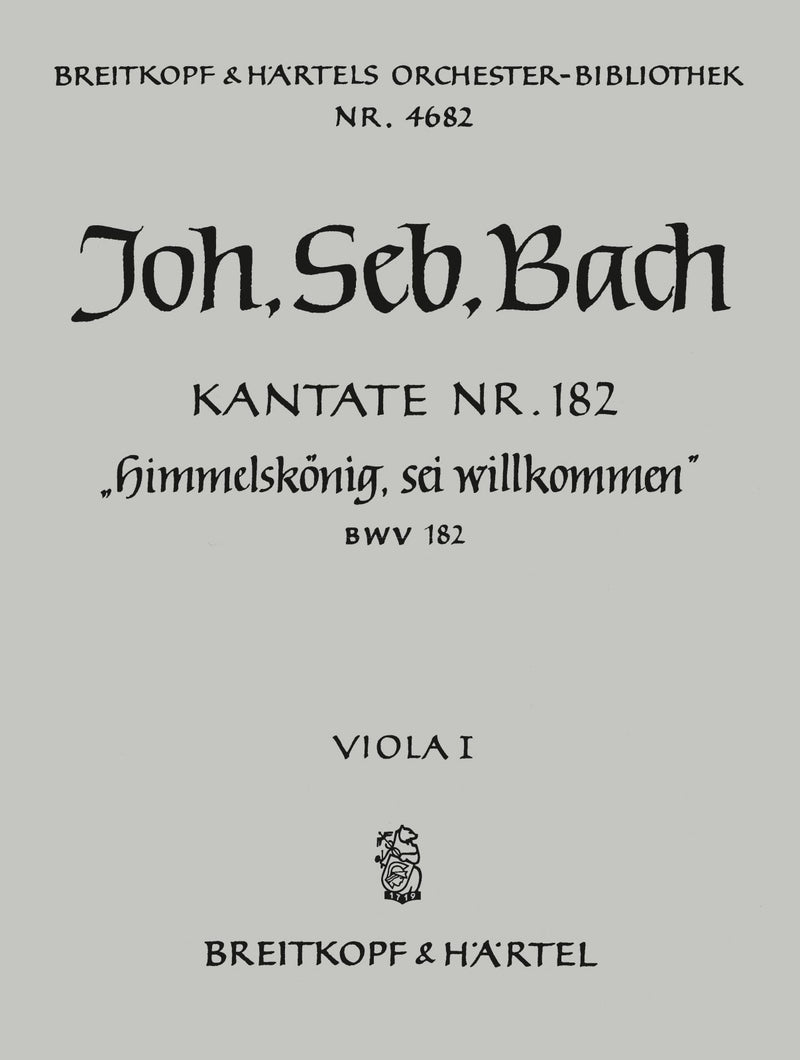 Kantate BWV 182 "Himmelskönig, sei willkommen" [viola 1 part]