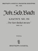 Kantate BWV 196 "Der Herr denket an uns" [viola part]