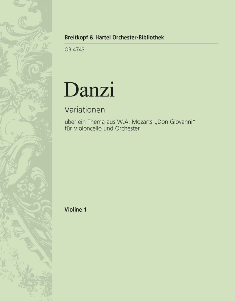 Variations on a theme from W.A. Mozart's "Don Giovanni" [violin 1 part]