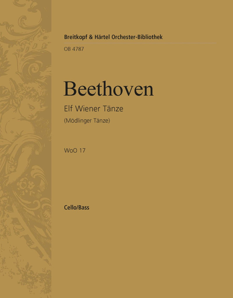11 Viennese Dances WoO 17 [basso (cello/double bass) part]