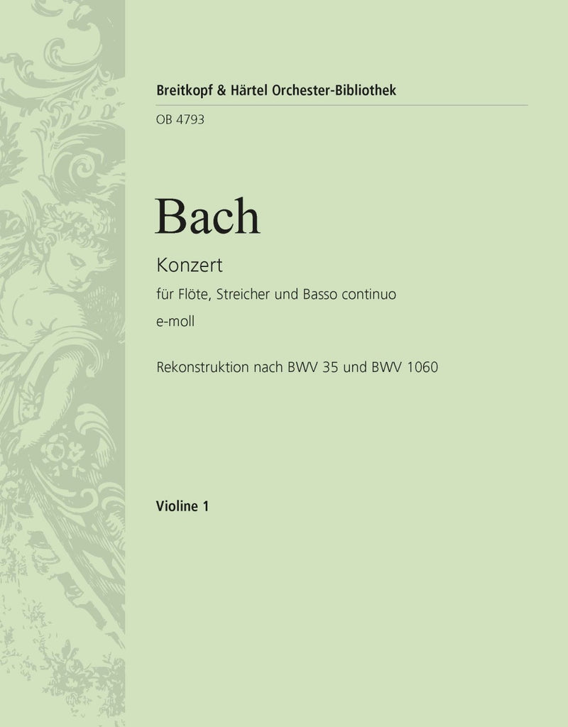 Flute Concerto in E minor [violin 1 part]