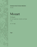 Te Deum in C major K. 141 (66b) [organ part]