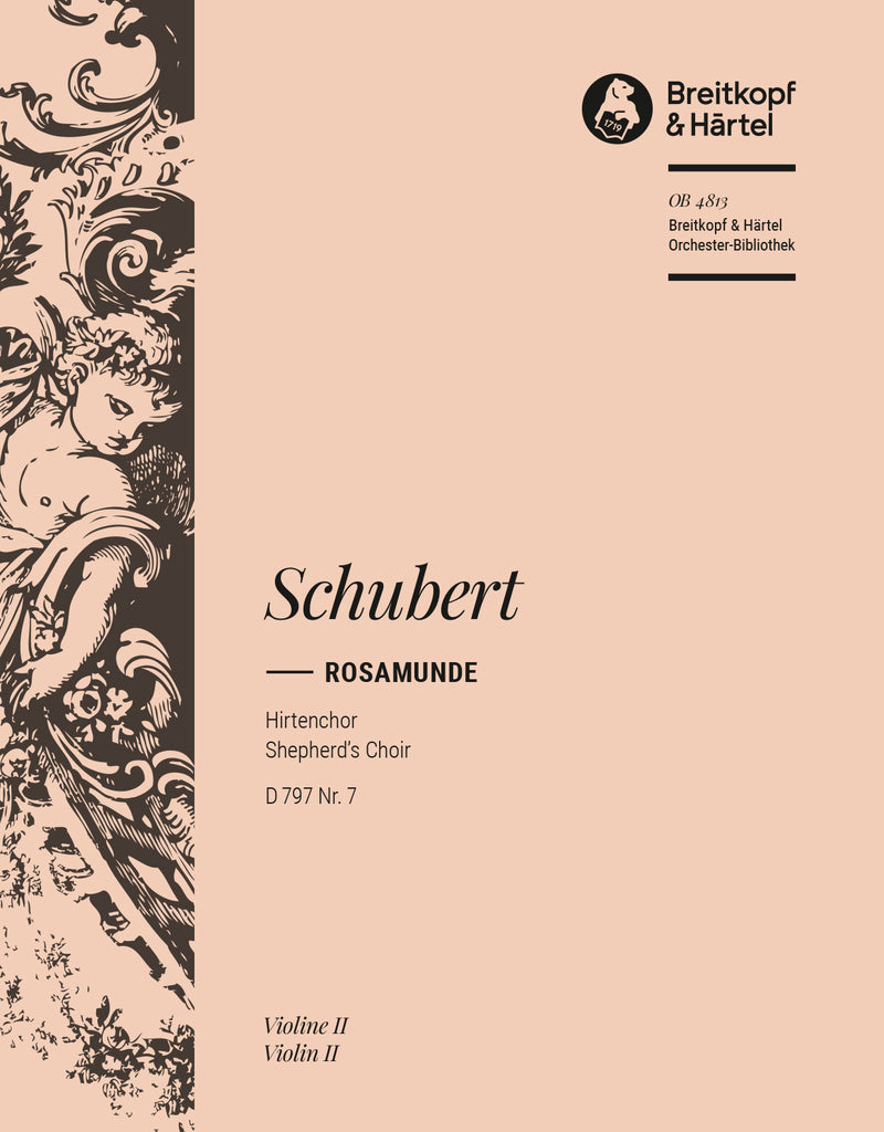 Rosamunde – Shepherd's Choir D 797 No. 7 [from Op. 26] [violin 2 part]