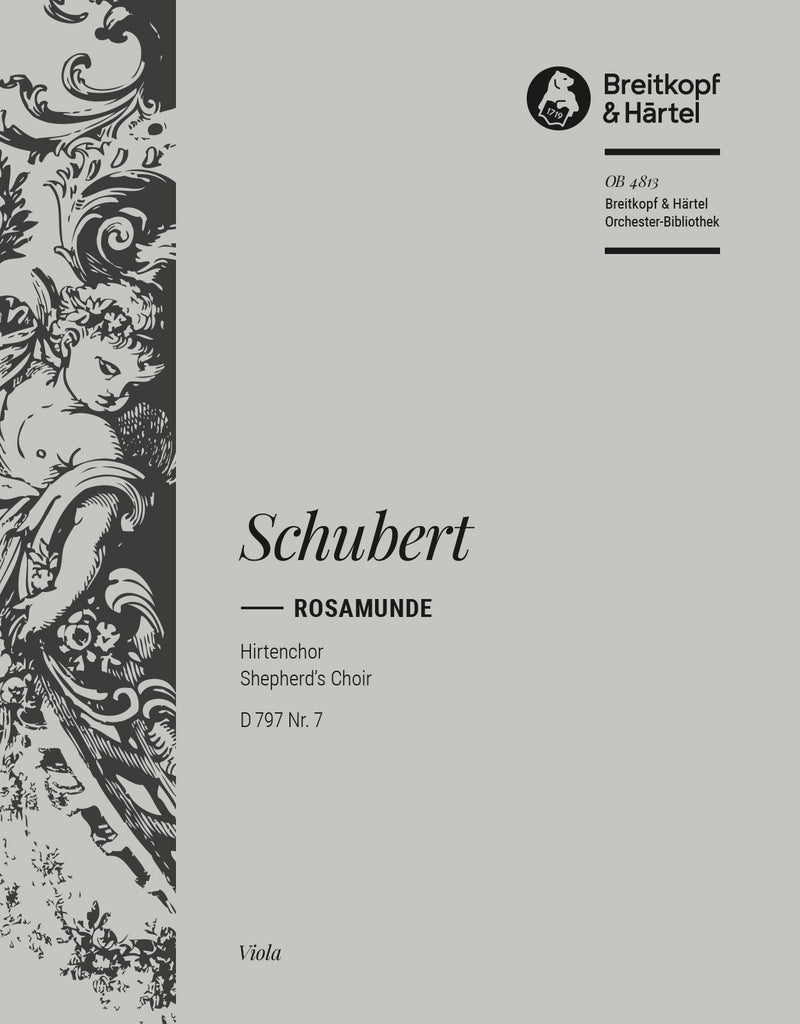 Rosamunde – Shepherd's Choir D 797 No. 7 [from Op. 26] [viola part]