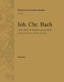 Lamento "Ach, dass ich Wassers gnug hätte" [double bass part]