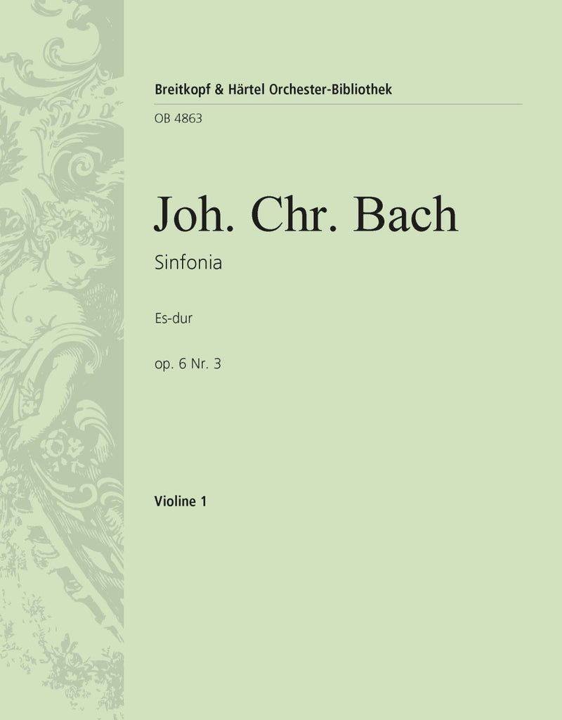 Sinfonia in Eb major Op. 6 No. 3 [violin 1 part]