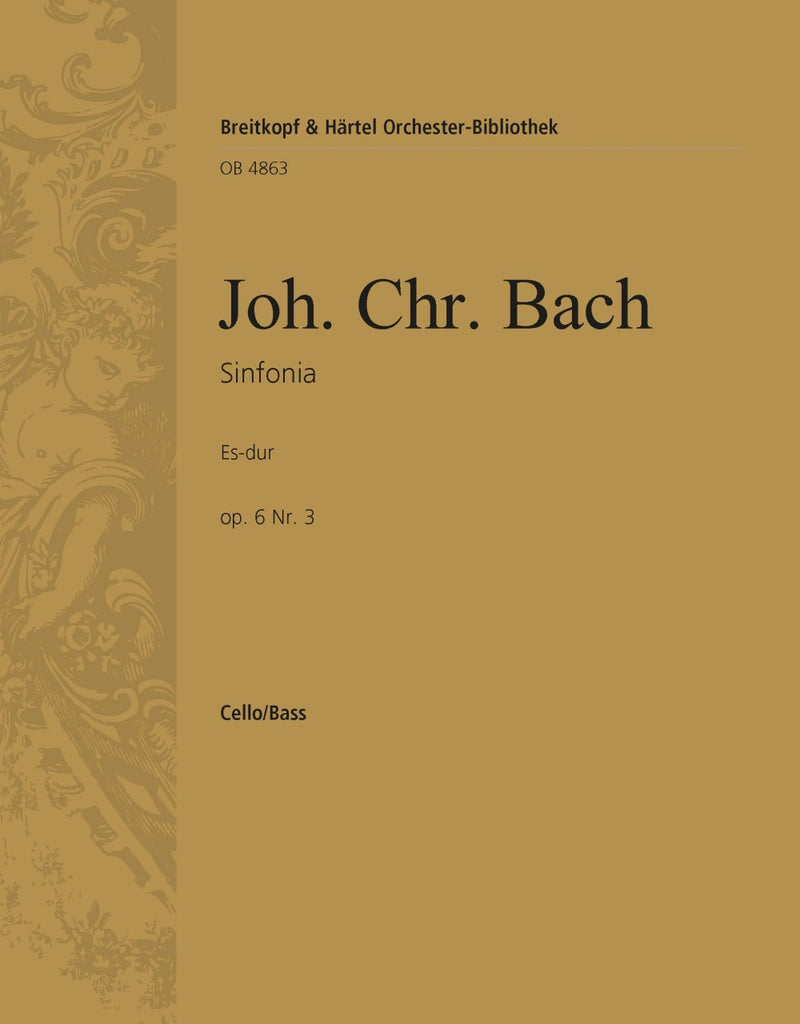 Sinfonia in Eb major Op. 6 No. 3 [basso (cello/double bass) part]